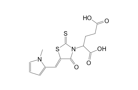 2-{(5Z)-5-[(1-methyl-1H-pyrrol-2-yl)methylene]-4-oxo-2-thioxo-1,3-thiazolidin-3-yl}pentanedioic acid