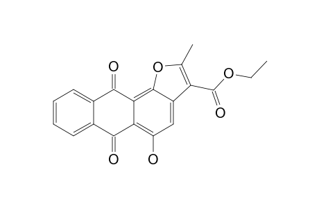 ETHYL-5-HYDROXY-2-METHYL-6,11-DIOXO-6,11-DIHYDRO-ANTHRA-[1,2-B]-FURAN-3-CARBOXYLATE