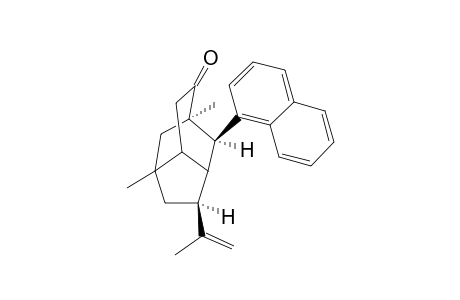 (+)-(1R,2R,3S,4R,6R,7R)-1,6-Dimethyl-4-(isopropen-2-yl)-2-(2-1-naphthyl)tricyclo[4.3.1.0(3,7)]decan-9-one