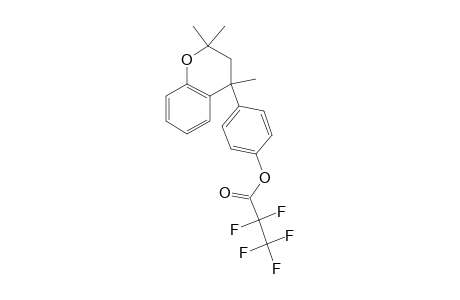 2,2,4-Trimethyl-4-(4-hydroxyphenyl)chroman, pentafluoropropionate