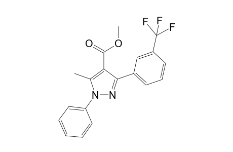 Methyl 5-methyl-1-phenyl-3-(3-(trifluoromethyl)phenyl)-1H-pyrazole-4-carboxylate