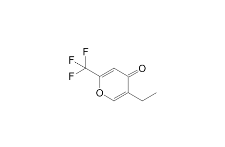 5-Ethyl-2-(trifluoromethyl)-4H-pyran-4-one