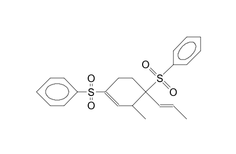 3-Methyl-1,4-bis(phenylsulfonyl)-4-(1-propenyl)-cyclohexene