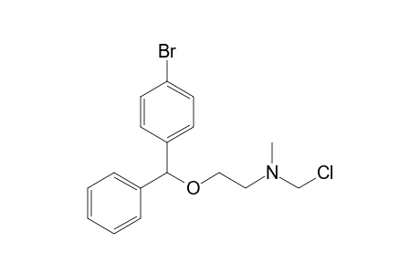2-[(4-bromophenyl)-phenylmethoxy]-N-(chloromethyl)-N-methylethanamine
