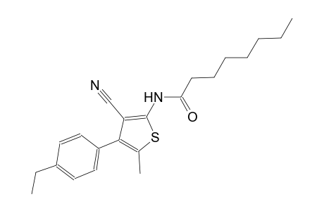 N-[3-cyano-4-(4-ethylphenyl)-5-methyl-2-thienyl]octanamide