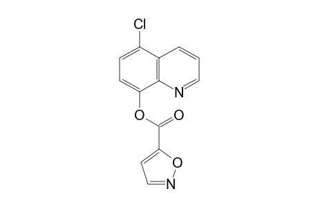 5-Isoxazolecarboxylic acid, 5-chloro-8-quinolinyl ester