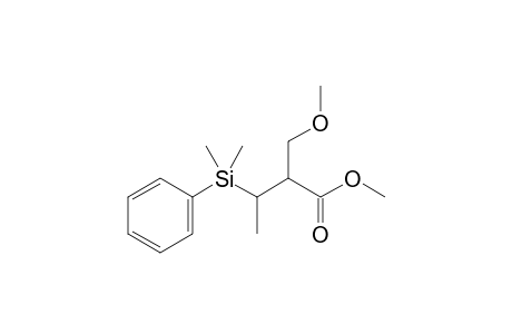 Methyl (2RS,3RS)-3-Dimethyl(phenyl)silyl-2-methoxymethylbutanoate