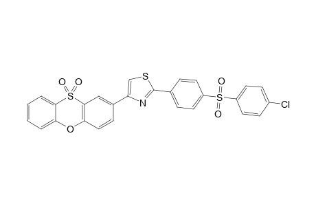 2-(PARA-(PARA-CHLOROPHENYL)-SULFONYLPHENYL)-4-(PHENOXATHIIN-10,10-DIOXIDE)-THIAZOLE