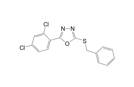 2-Benzylsulfanyl-5-(2,4-dichloro-phenyl)-[1,3,4]oxadiazole