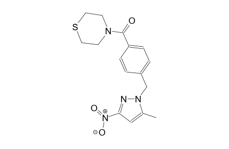 4-{4-[(5-methyl-3-nitro-1H-pyrazol-1-yl)methyl]benzoyl}thiomorpholine