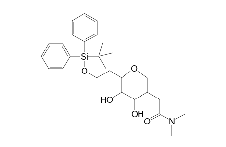 L-altro-Heptitol, 1,5-anhydro-2,6-dideoxy-2-[2-(dimethylamino)-2-oxoethyl]-7-O-[(1,1-dimethylethyl)diphenylsilyl]-