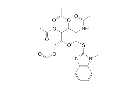 beta-D-glucopyranoside, 1-methyl-1H-benzimidazol-2-yl 2-(acetylamino)-2-deoxy-1-thio-, 3,4,6-triacetate
