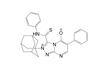 2-Adamantyl-6-phenyl-3-phenylcarbamothioyl-1,2,4-triazolo[4,3-a]pyrimidin-2-ium-5-olate