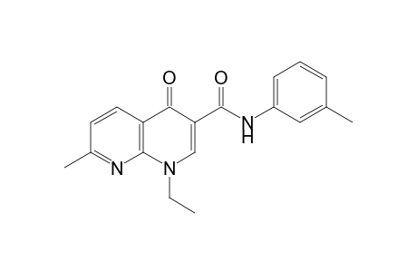 1,4-dihydro-1-ethyl-7-methyl-4-oxo-1,8-naphthyridine-3-carboxy-m-toluidide