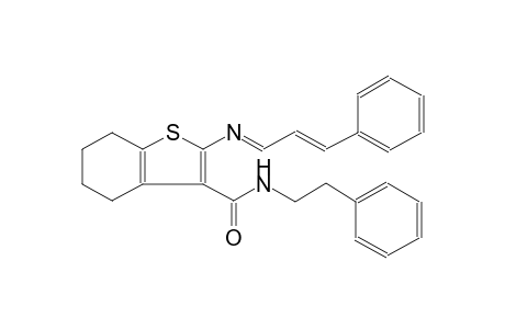 benzo[b]thiophene-3-carboxamide, 4,5,6,7-tetrahydro-N-(2-phenylethyl)-2-[[(E,2E)-3-phenyl-2-propenylidene]amino]-