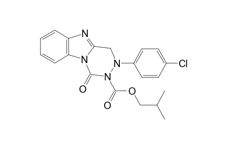 1-oxo-3-p-chlorophenyl-3,4-dihydrobenzo[4,5]imidazo[1,2-d][1,2,4]triazine-2(1H)-formic acid isoButyl ester