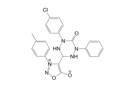 2-(4-Chlorophenyl)-6-[3-(4-methylphenyl)sydnon-4-yl]-4-phenyl-1,2,4,5-tetrazinan-3-one