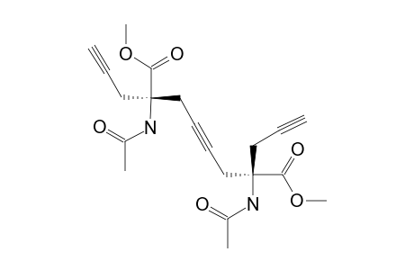 DIMETHYL-(2R,7R)-2,7-DIACETAMINO-2,7-DIPROPARGYL-4-OCTANYNEDIOATE
