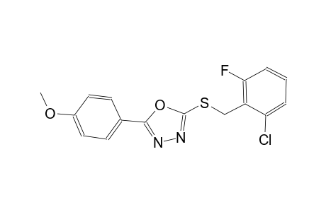 2-[(2-chloro-6-fluorobenzyl)sulfanyl]-5-(4-methoxyphenyl)-1,3,4-oxadiazole