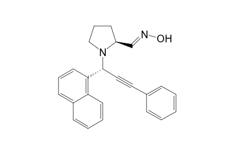 (E),(R)-1-((S)-1-(naphthalen-1-yl)-3-phenylprop-2-ynyl)pyrrolidine-2-carbaldehyde oxime