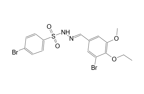 4-bromo-N'-[(E)-(3-bromo-4-ethoxy-5-methoxyphenyl)methylidene]benzenesulfonohydrazide