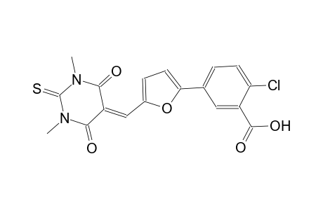 2-chloro-5-{5-[(1,3-dimethyl-4,6-dioxo-2-thioxotetrahydro-5(2H)-pyrimidinylidene)methyl]-2-furyl}benzoic acid