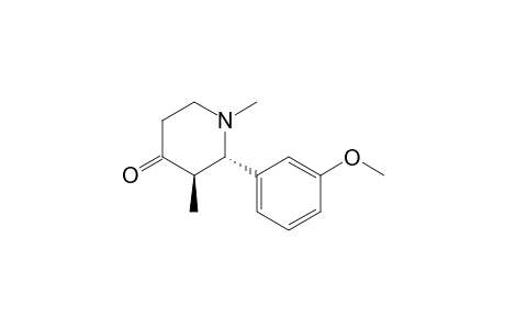(2S,3R)-2-(3-methoxyphenyl)-1,3-dimethyl-4-piperidinone