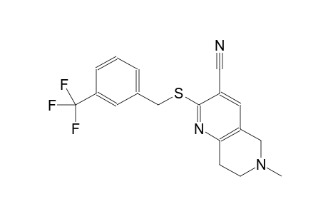 1,6-naphthyridine-3-carbonitrile, 5,6,7,8-tetrahydro-6-methyl-2-[[[3-(trifluoromethyl)phenyl]methyl]thio]-