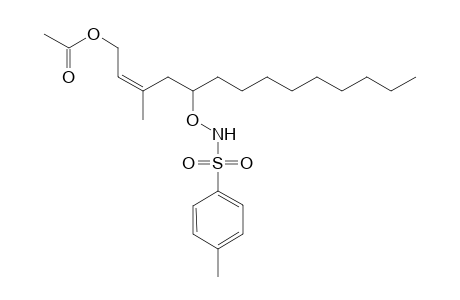 (Z)-3-Methyl-5-((4-methylphenylsulfonamido)oxy)tetradec-2-en-1-yl Acetate