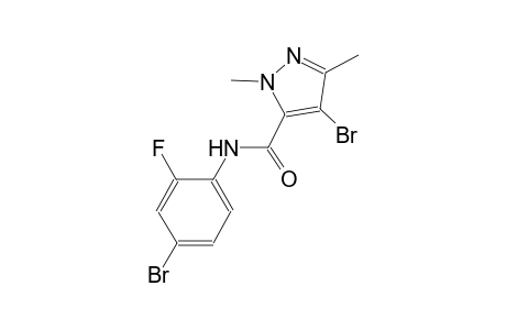 4-bromo-N-(4-bromo-2-fluorophenyl)-1,3-dimethyl-1H-pyrazole-5-carboxamide