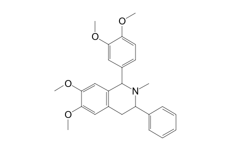 1-(3,4-Dimethoxyphenyl)-2-methyl-6,7-dimethoxy-3-phenyl-1,2,3,4-tetrahydroisoquinoline