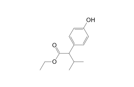 Benzeneacetic acid, 4-hydroxy-alpha-(1-methylethyl)-, ethyl ester