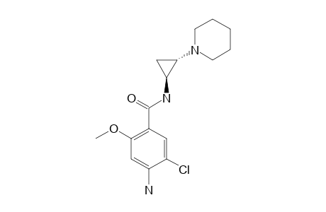 (+/-)-(TRANS)-4-AMINO-N-[2-(1-PIPERIDINE)-1-CYCLOPROPYL]-5-CHLORO-2-METHOXY-BENZAMIDE