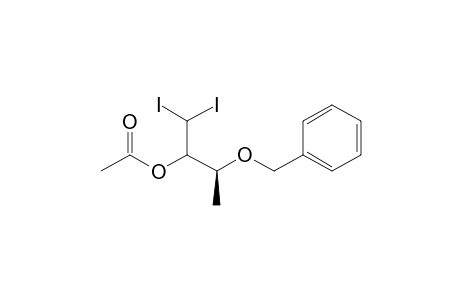 (3S)-3-Benzyloxy-1,1-diiodobut-2-yl acetate