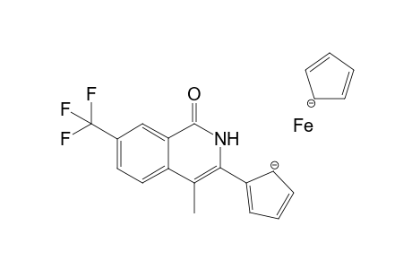 3-Ferrocenyl-4-methyl-7-(trifluoromethyl)isoquinolin-1(2H)-one