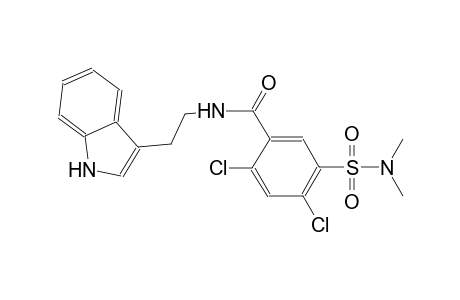 2,4-dichloro-5-[(dimethylamino)sulfonyl]-N-[2-(1H-indol-3-yl)ethyl]benzamide