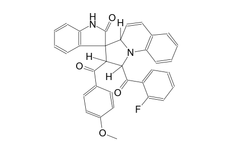 (1'S,2'S,3R,3a'R)-1'-(2-fluorobenzoyl)-2'-(4-methoxybenzoyl)-2',3a'-dihydro-1'H-spiro[indoline-3,3'-pyrrolo[1,2-a]quinolin]-2-one