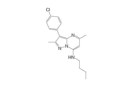 N-butyl-3-(4-chlorophenyl)-2,5-dimethylpyrazolo[1,5-a]pyrimidin-7-amine
