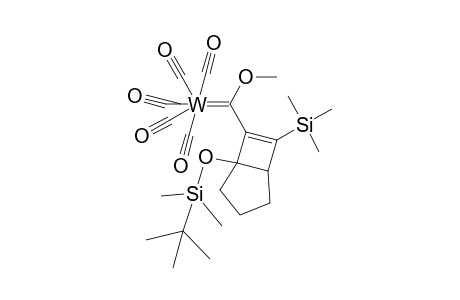 7-[Methoxymethylene(pentacarbonyl)tungsten]-6-trimethylsilyl-1-tert-butyldimethylsiloxybicyclo[3.2.0]oct-7-ene complex