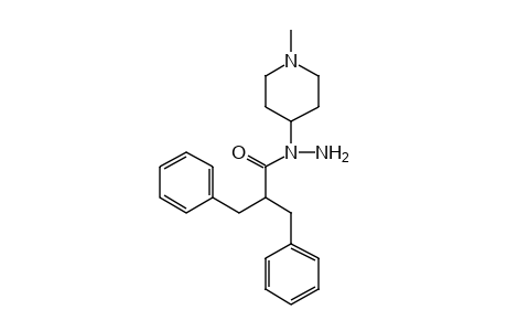 alpha-BENZYLHYDROCINNAMIC ACID, 1-(1-METHYL-4-PIPERIDYL)HYDRAZIDE