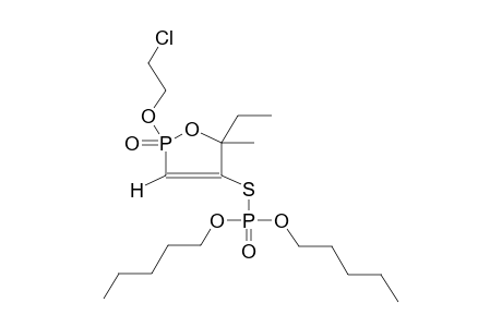 2-(2-CHLOROETHOXY)-2-OXO-4-DIPENTYLOXYPHOSPHORYLTHIO-5-ETHYL-5-METHYL-1,2-OXAPHOSPHOL-3-ENE