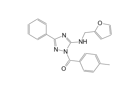 1H-1,2,4-triazol-5-amine, N-(2-furanylmethyl)-1-(4-methylbenzoyl)-3-phenyl-