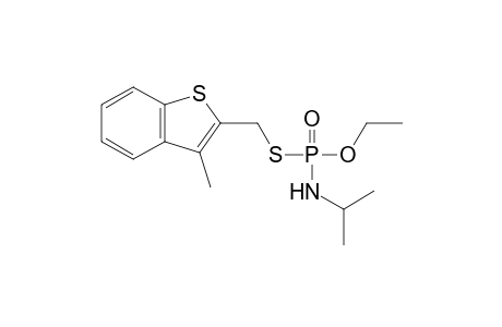 isopropylphosphoramidothioic acid, O-ethyl S-[(3-methylbenzo[b]thien-2-yl)methyl]ester