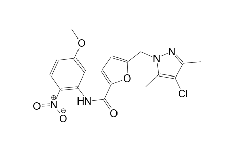 5-[(4-chloro-3,5-dimethyl-1H-pyrazol-1-yl)methyl]-N-(5-methoxy-2-nitrophenyl)-2-furamide