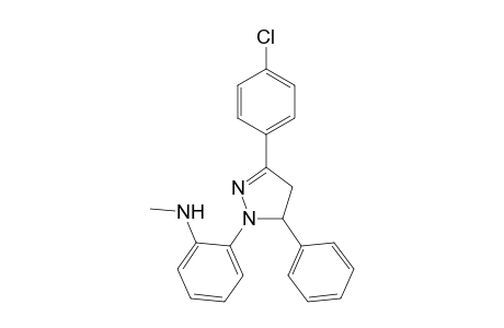 2-[3-(4-chlorophenyl)-5-phenyl-4,5-dihydropyrazolyl]-N-methylaniline