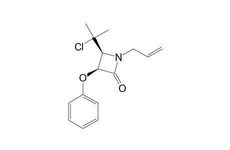 CIS-1-ALLYL-4-[(1-CHLORO-1-METHYL)-ETHYL]-3-PHENYLOXY-AZETIDIN-2-ONE