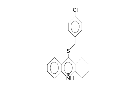 9-(4-Chloro-benzyl)thio-1,2,3,4-tetrahydro-acridinium cation