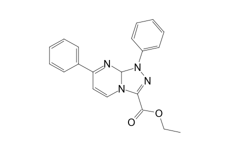 1,7-Diphenyl-1,8a-dihydro-[1,2,4]triazolo[4,3-a]pyrimidin-3-carboxylic acid, ethyl ester