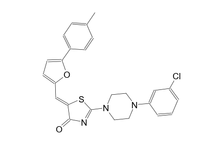 (5Z)-2-[4-(3-chlorophenyl)-1-piperazinyl]-5-{[5-(4-methylphenyl)-2-furyl]methylene}-1,3-thiazol-4(5H)-one
