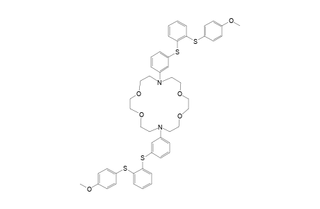 7,16-bis[3-[2-(4-methoxyphenyl)sulfanylphenyl]sulfanylphenyl]-1,4,10,13-tetraoxa-7,16-diazacyclooctadecane